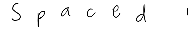 Spaced Out font preview